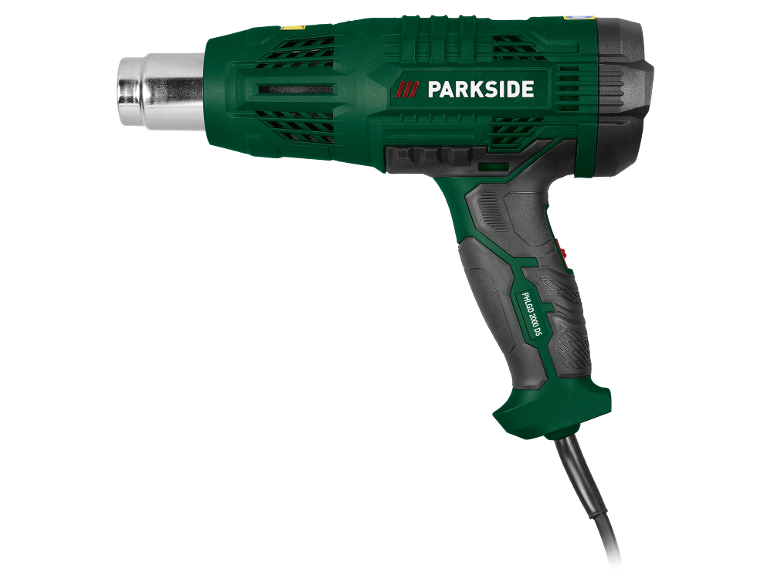 Groen heteluchtpistool met de tekst PHLGD 2000 D5