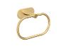 Moderne gouden wandgemonteerde handdoekenring.