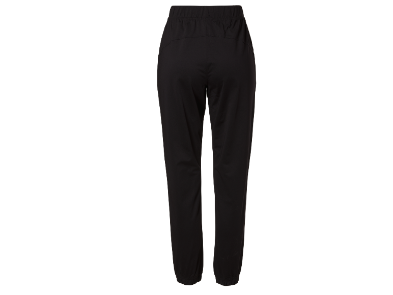 Zwarte sportbroek voor dames, achterkant