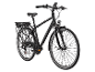 Zündapp Z802 700c 28 inch heren elektrische trekkingfiets in het zwart.