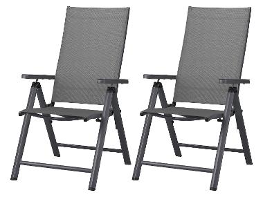 LIVARNO® 2 Verstelbare tuinstoelen Houston