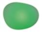 Groene gloeiende ovale vorm