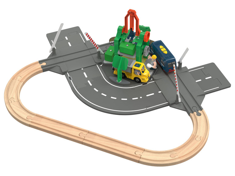 Ga naar volledige schermweergave: Playtive Houten treinbaan uitbreidingsset - afbeelding 2