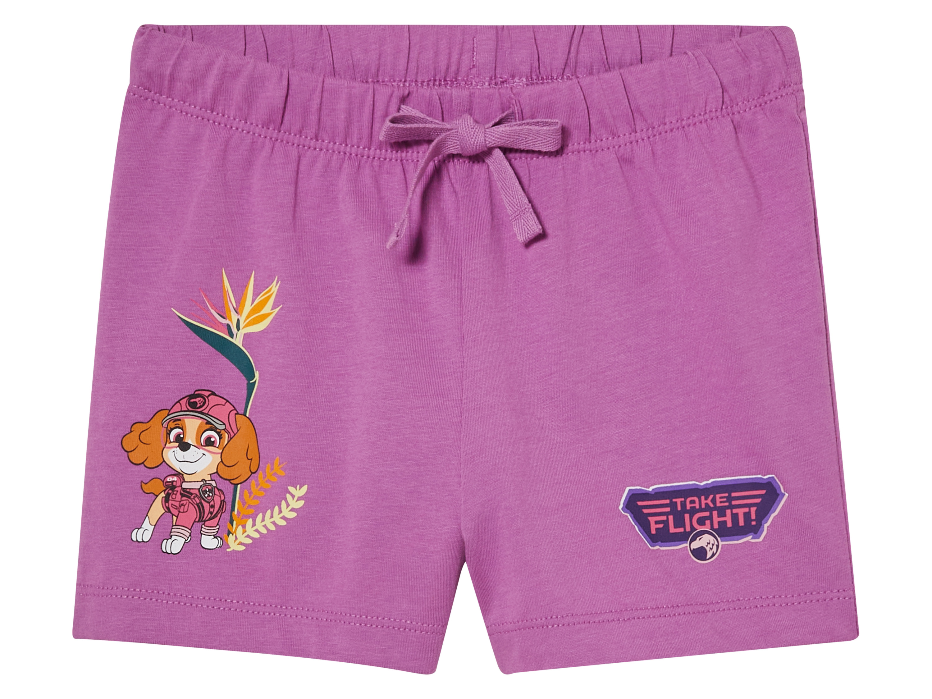 Korte kinder broek (98/104, Roze)