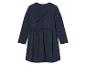 Langarmig jurkje voor meisjes, donkerblauw.