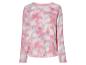 Een roze longsleeve met tie-dye print.