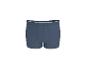 Donkerblauwe herenboxershort met een witte streep in de tailleband.