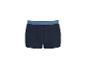 Donkerblauwe herenboxershort met lichtblauwe tailleband.