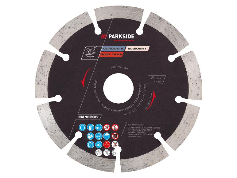 Diamantslijpschijf voor beton, metselwerk en dakpannen.