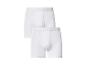 Set van 2 witte boxershorts voor heren