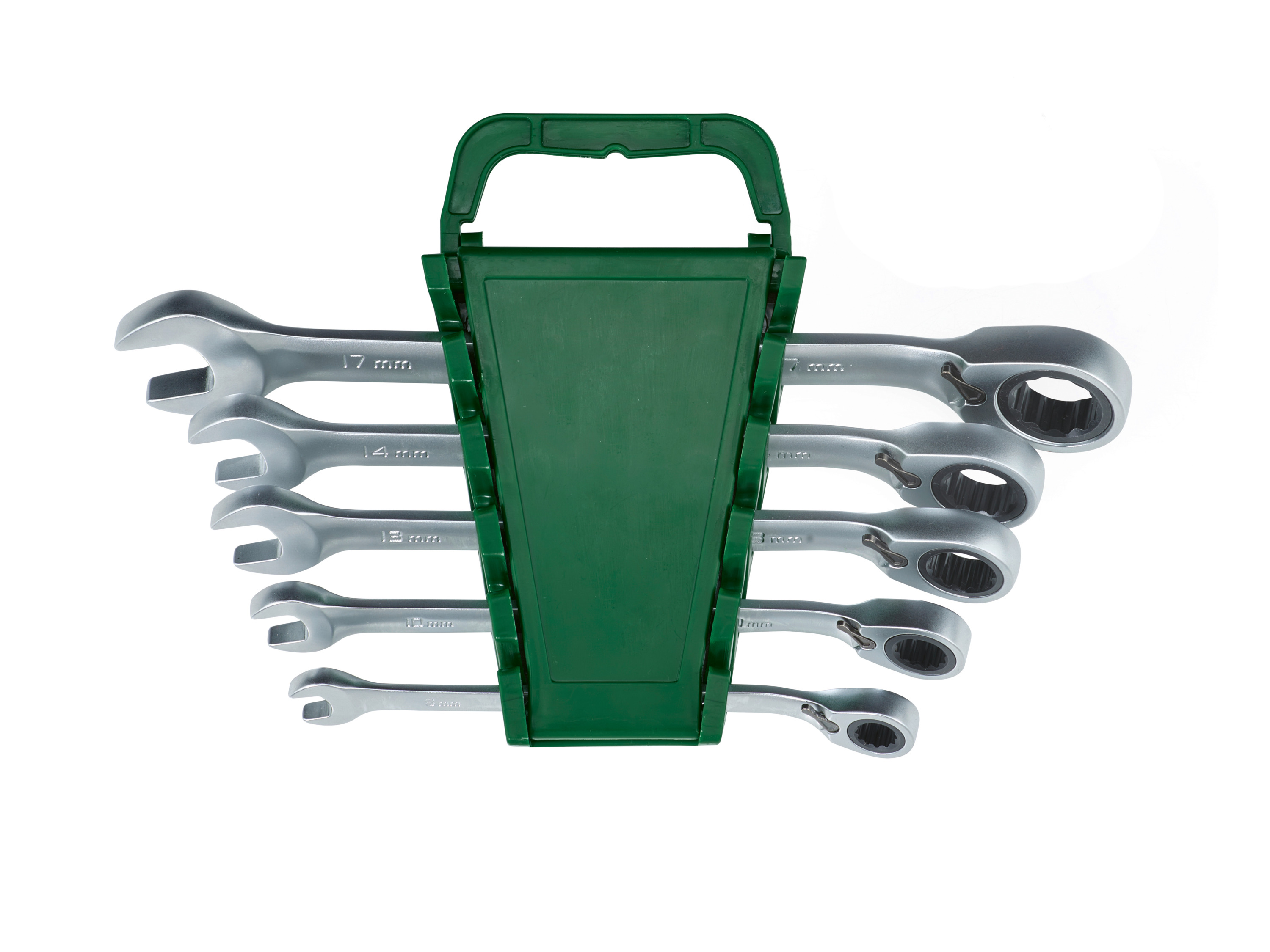 PARKSIDE Steek- en ratelringsleutelset (Gebogen 5-delig) afbeelding