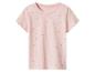 Roze kinder-T-shirt met rode stippen