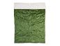 Groene tweepersoons slaapzak met wit bovendeel en golvend gewatteerd patroon.