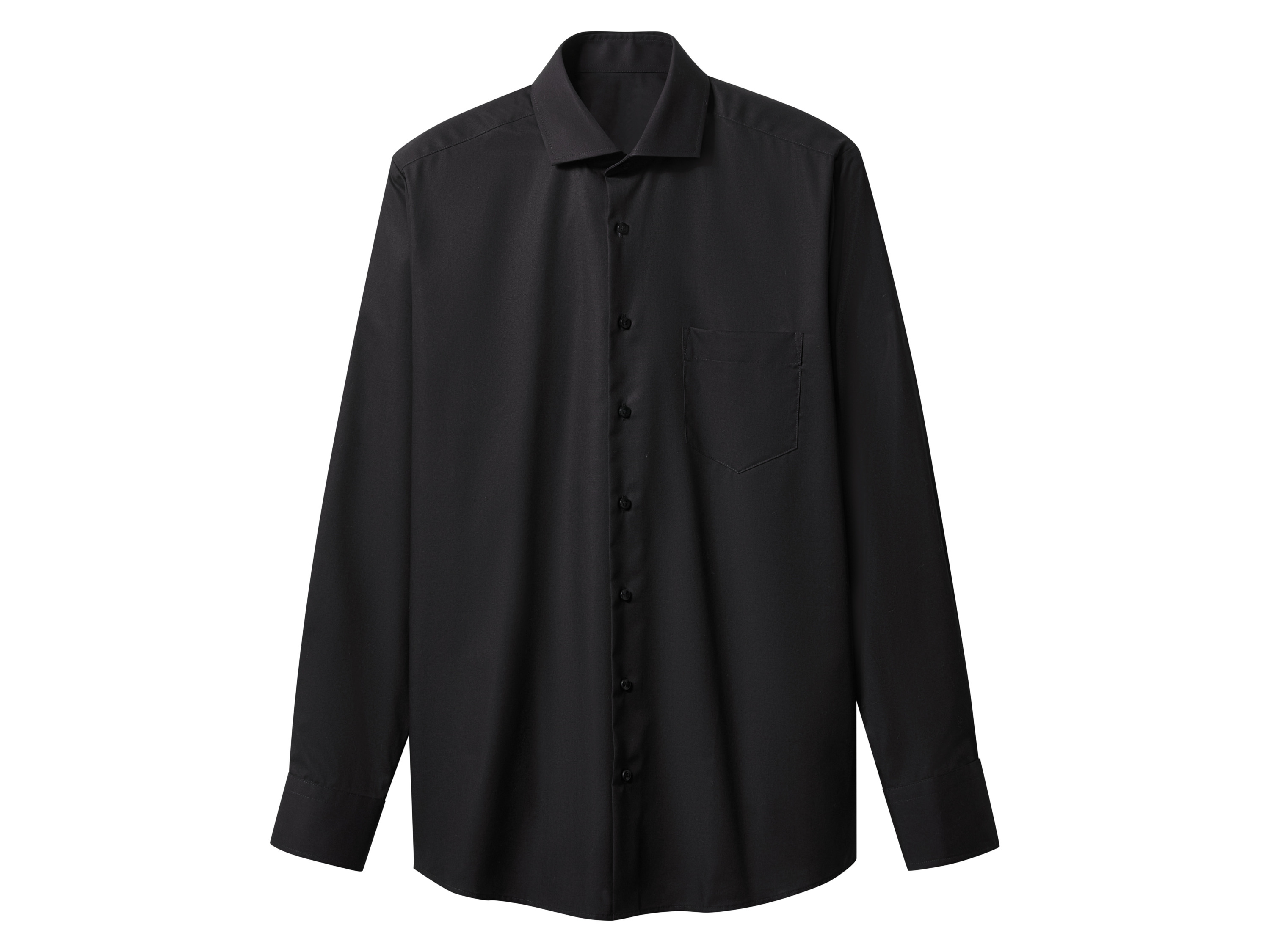 esmara Men Heren overhemd (Zwart, 45)