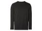 Een zwarte, lange mouwen t-shirt voor heren.