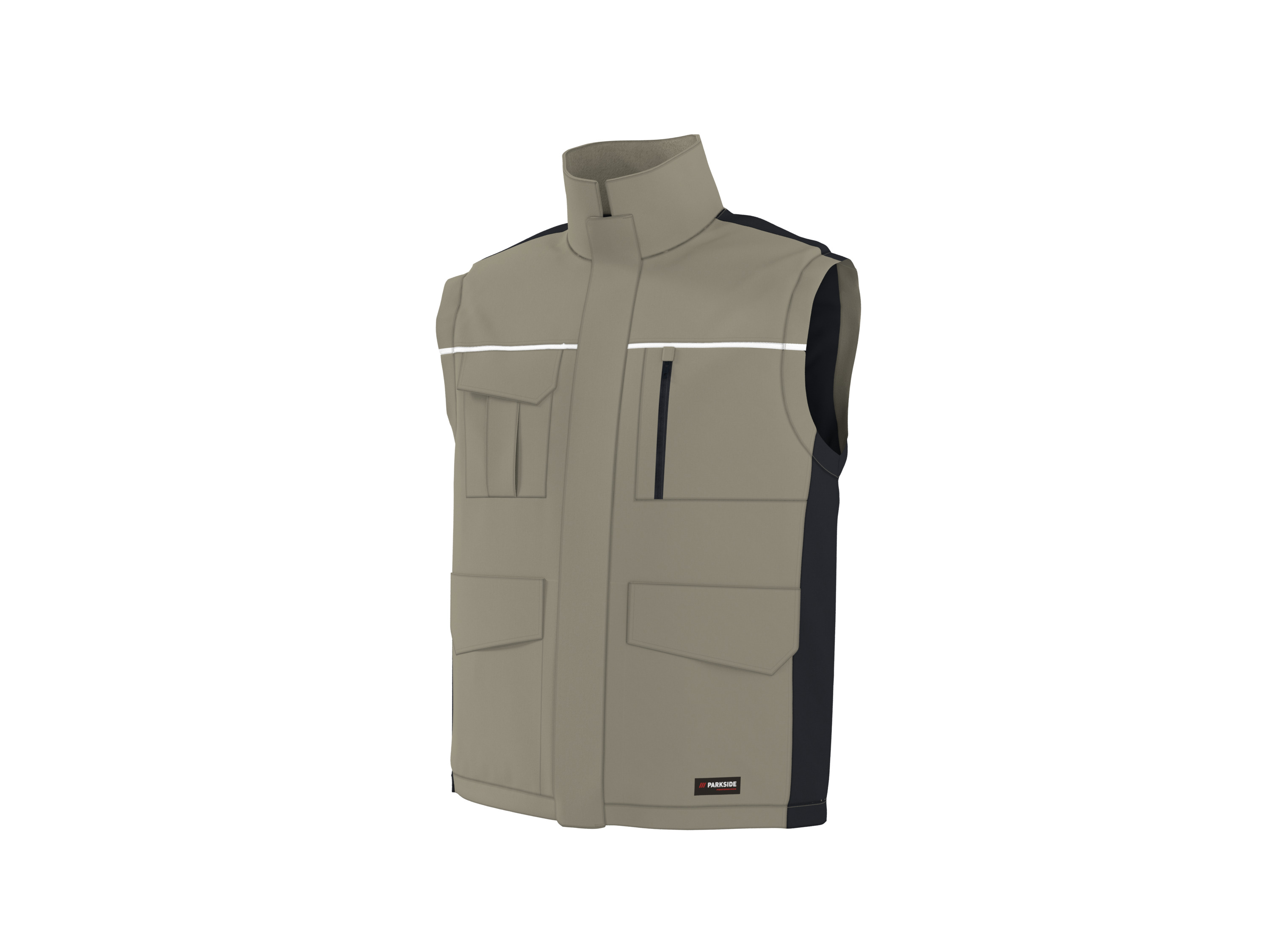 PARKSIDE PERFORMANCE Heren werkvest (Beige, M (48/50))