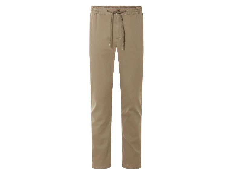 Beige broek met trekkoord.