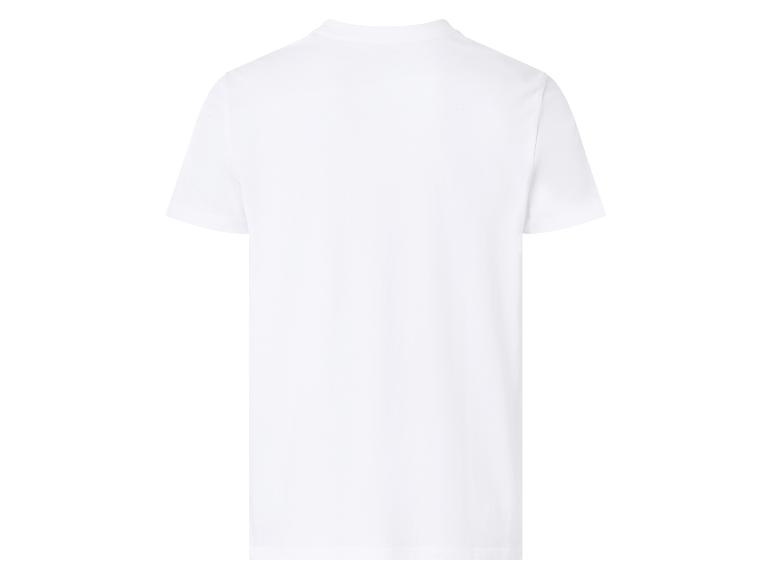 Effen wit heren T-shirt, achterkant