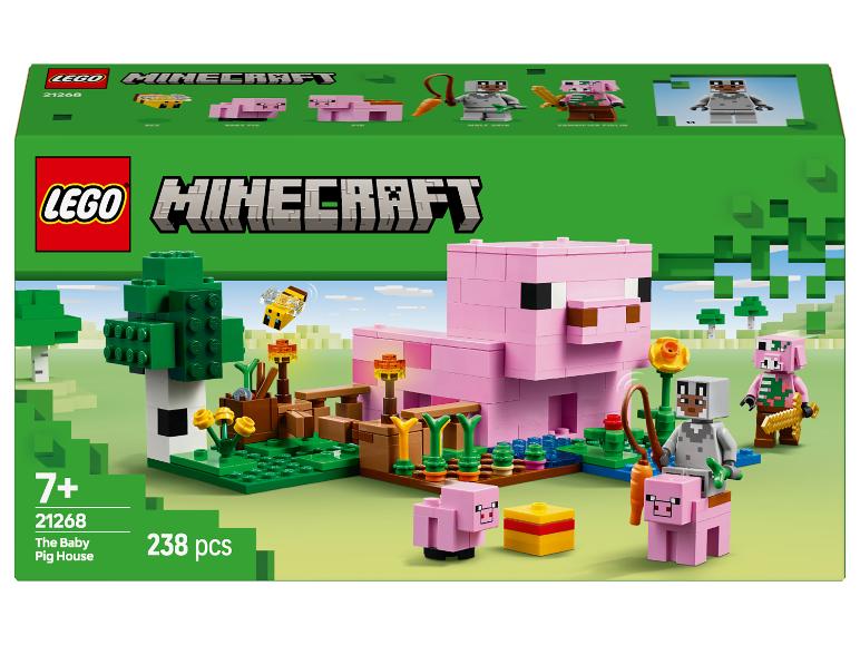 LEGO Minecraft The Baby Pig House set met figuren en accessoires
