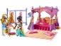 Speelset met een prinsessen-slaapkamer, hemelbed en kaptafel