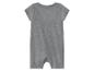 Grijze baby romper met korte mouwen