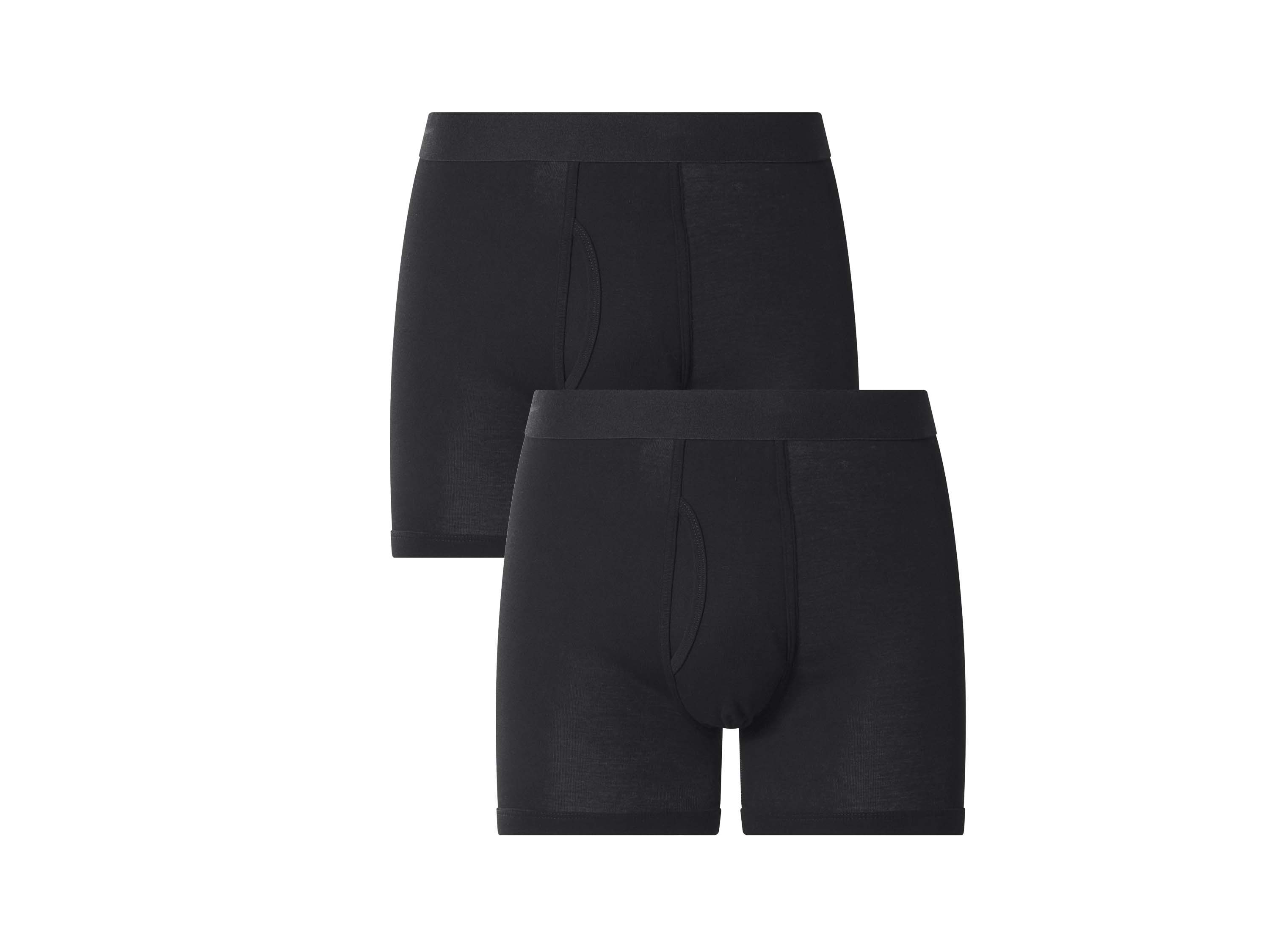 ESMARA MEN Set van 2 heren boxers (Zwart, S)