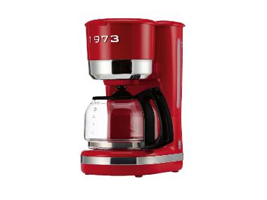 SILVERCREST® Koffiezetapparaat met filter, tot 10 kopjes, rood, retro