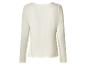 Dames off-white T-shirt met lange mouwen, achterkant