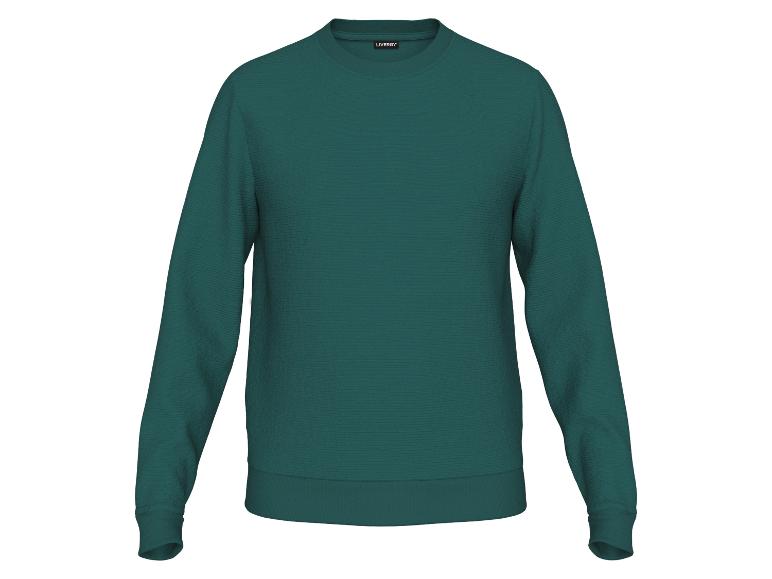 Een donkergroene sweater met lange mouwen van Livergy.
