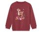 Rood meisjes sweatshirt met hert print.