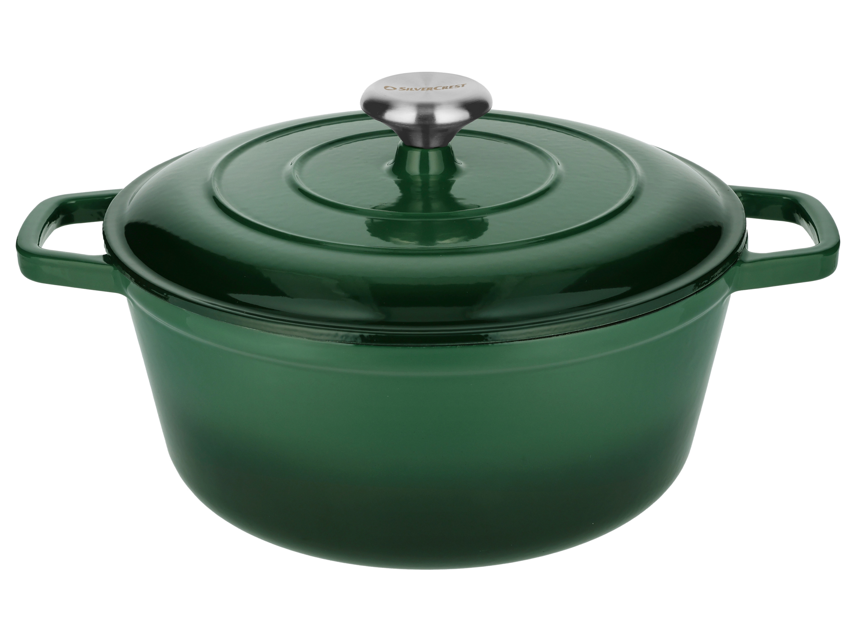 SILVERCREST Gietijzeren pan, Ø27 cm (groen)