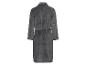Een grijze badjas met lange mouwen.