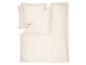 Beddengoedset met ruches, lichtbeige kleur