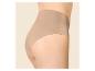 Vrouwenrug in beige hoge taille slip.