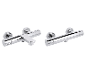 LIVARNO® thermostatische bad- en douchekraan in chroom.