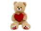 Beige teddybeer met een rood hart