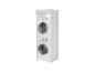 Witte wasmachine en droger set met kast