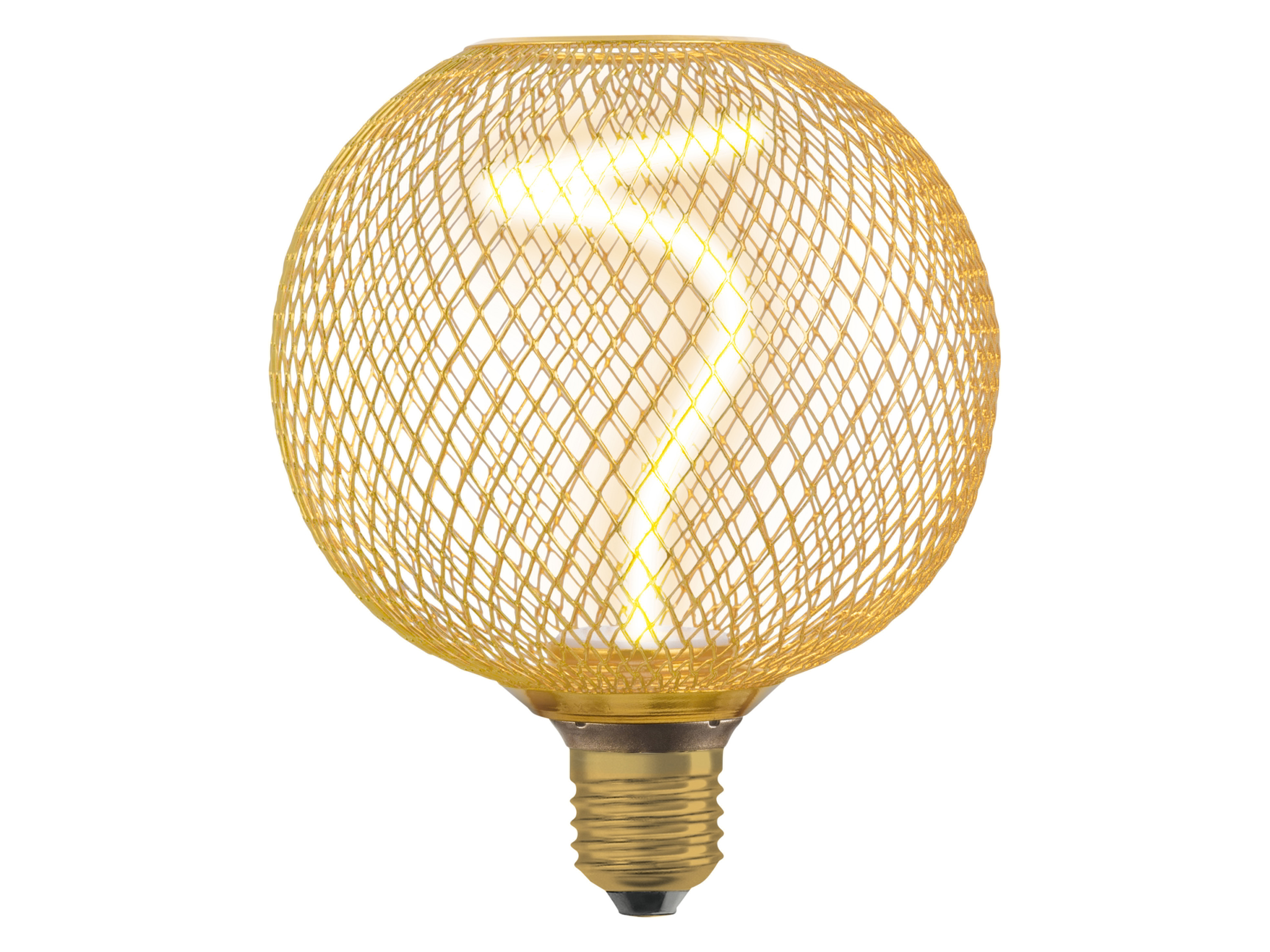 OSRAM Filamentlamp met metalen behuizing (goud/rond)