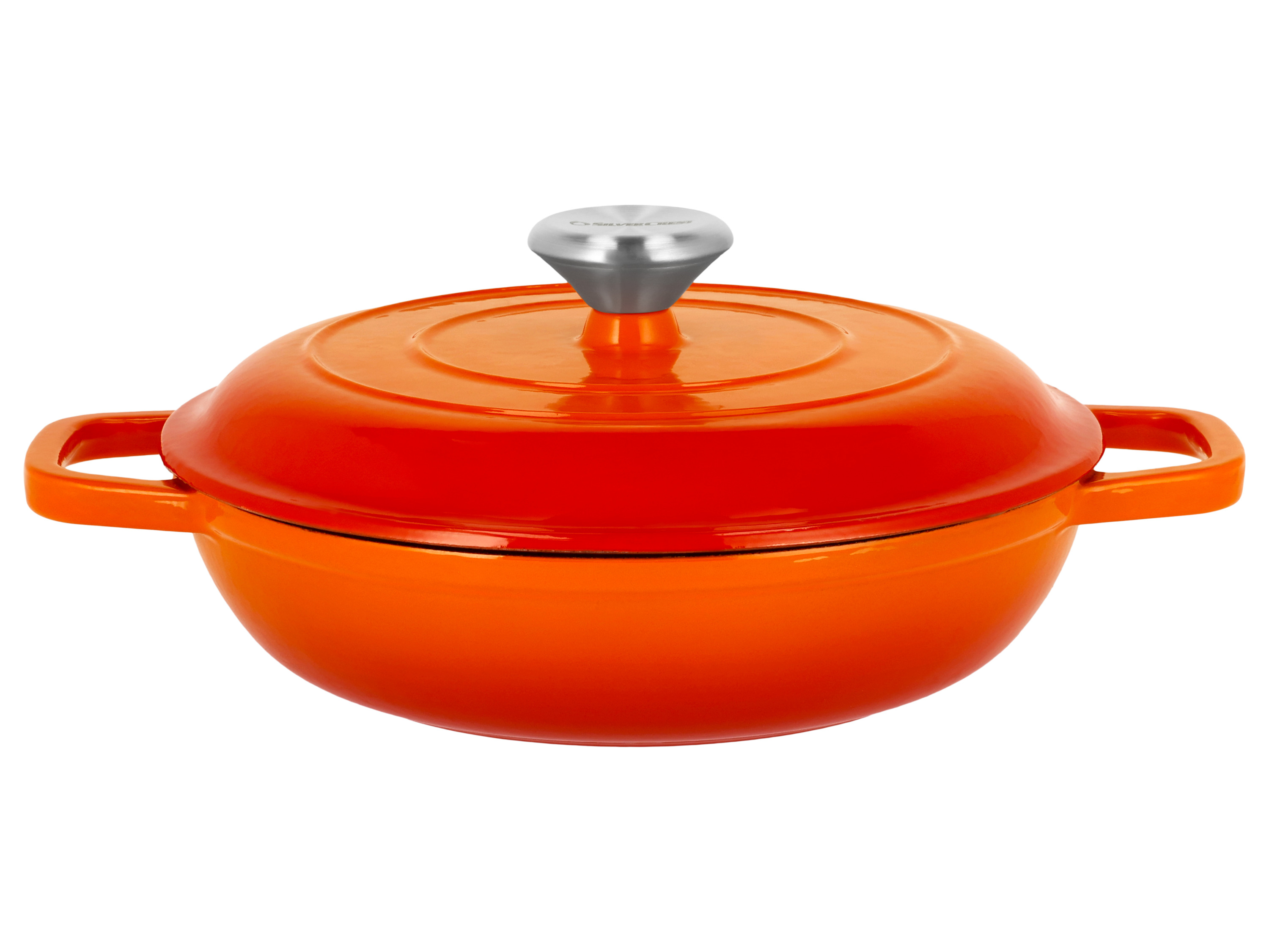 SILVERCREST Gietijzeren hapjespan, Ø25 cm (Oranje)