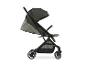 Hauck Travel N Care kinderwagen in kaki met zwart frame.