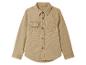Beige longsleeve shirt met knopen en zakken