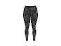 Dames sportlegging met grijs en zwart camouflagepatroon