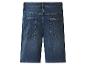 Blauwe denim herenshort, achteraanzicht