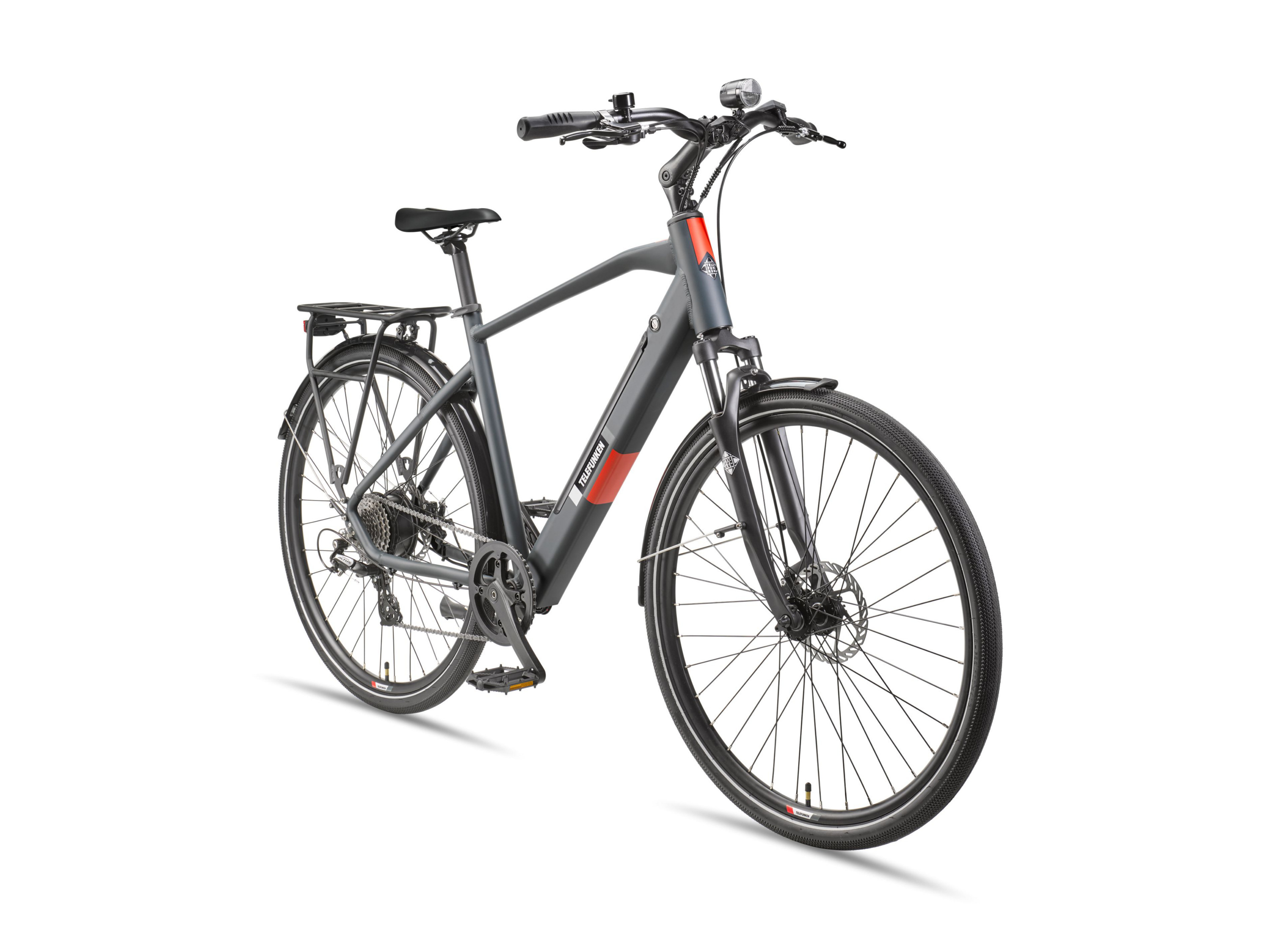TELEFUNKEN Elektrische fiets Trekking Expedition XT490 (Ruitframe, Graniet grijs)