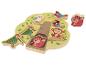 Houten boomvormige puzzel met dierenstukken, waaronder een vos, uil, vogels en aap.