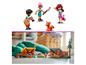 Lego Friends kampeerhutten met figuren en accessoires.