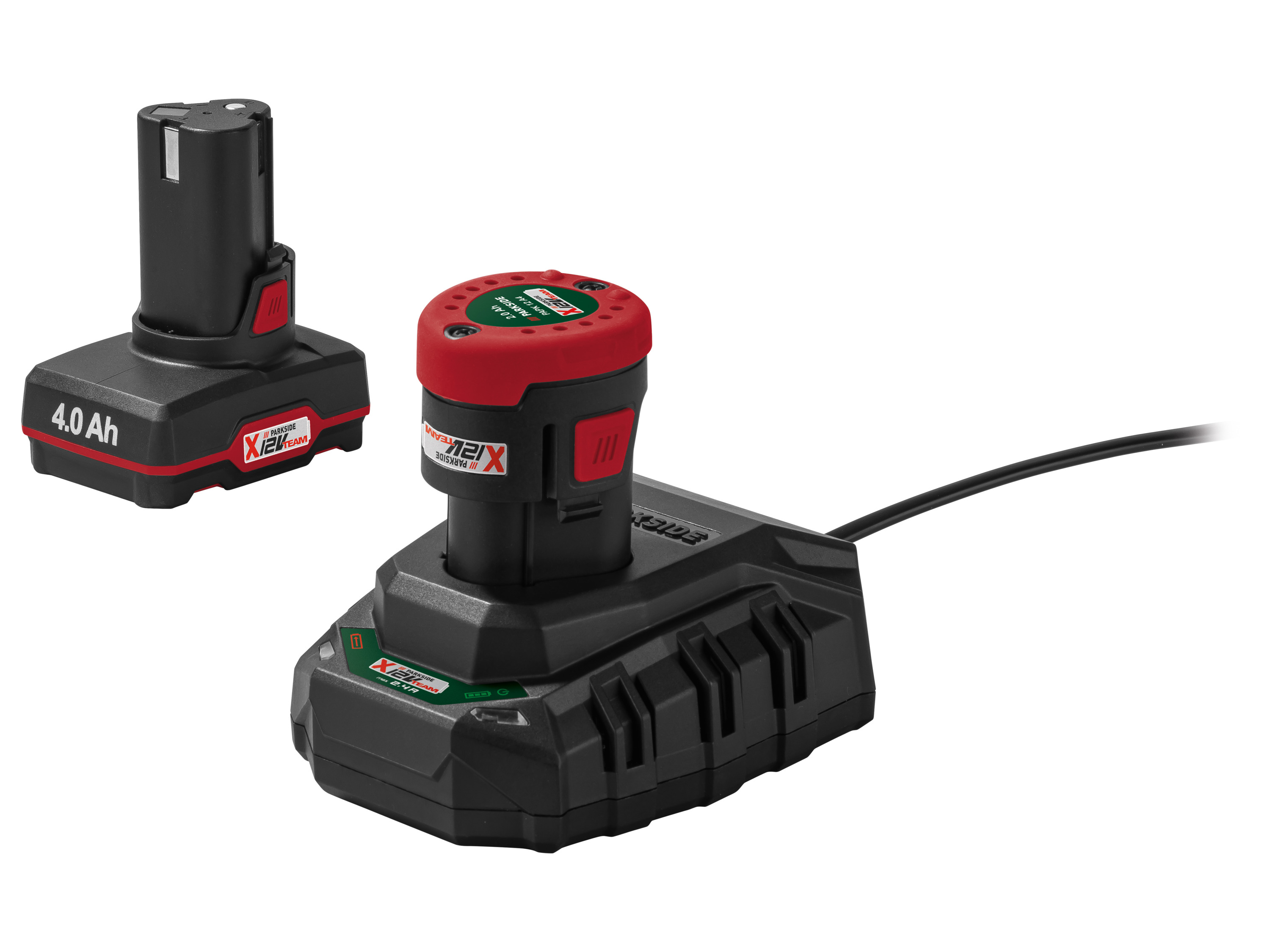 PARKSIDE Accu 12 V - 2 Ah en 4 Ah en acculader 2,4 A