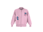Roze bomberjack met Stitch en Angel personages