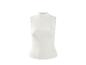 Witte mouwloze torso paspop voor kledingpresentatie.