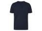 Knoop-T-shirt, ronde hals, donkerblauw.